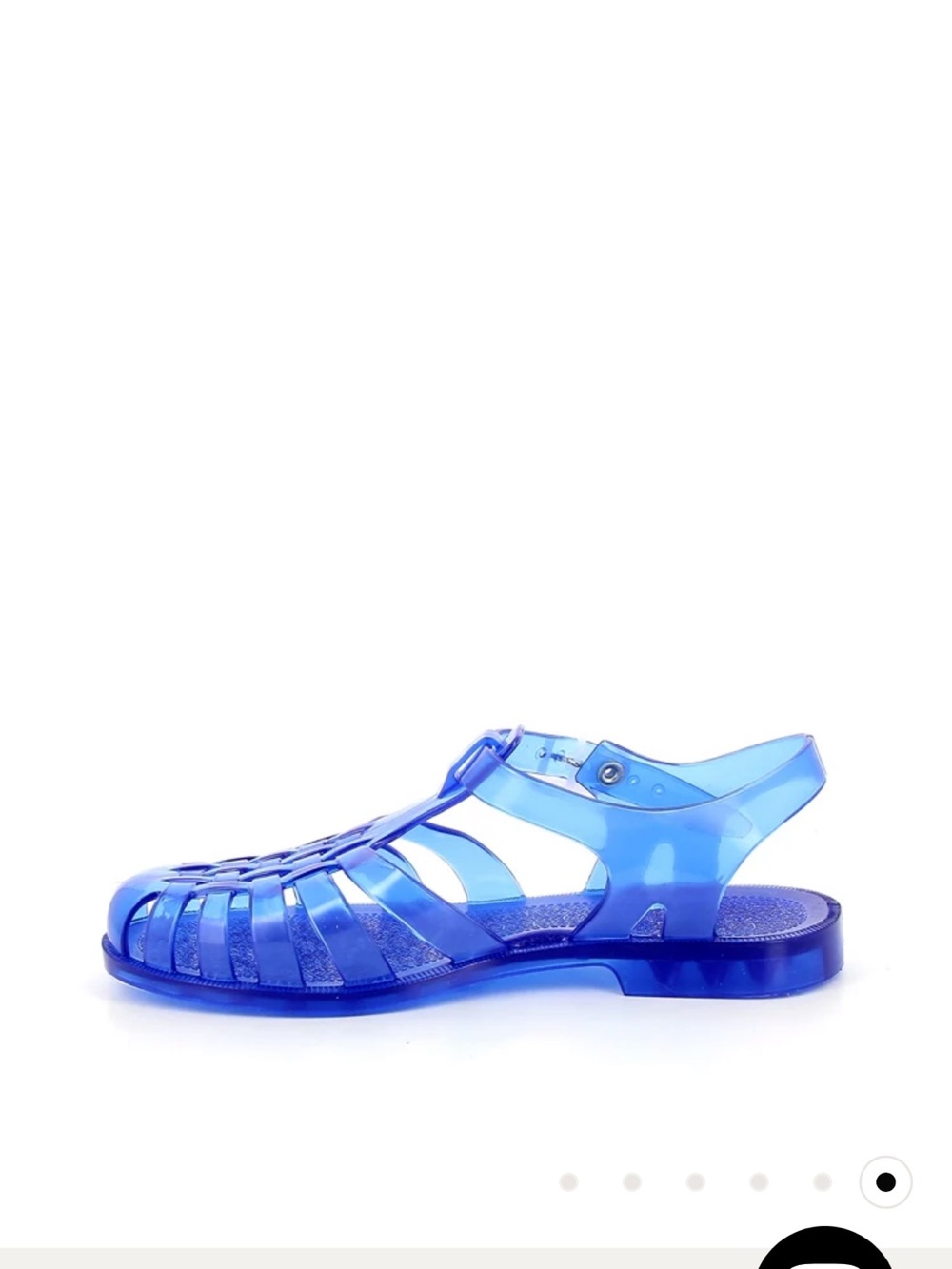 Méduse Blue Jelly Fisherman Sandals with Adjustable Ankle Strap